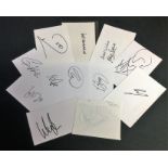 Manchester United collection 12 assorted white cards includes David Sadler, Andy Cole, Wes Brown,