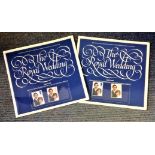 British Post Office collection 2 , souvenir presentation booklets commemorating The Royal Wedding