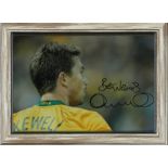 Harry Kewell 12 x 8 signed and framed photo. Kewell is one of the most famous Australian footballers