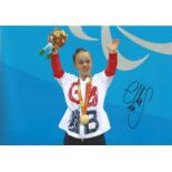 ELLIE SIMMONDS signed Paralympics Swimming 8x12 Photo. We combine postage on multiple winning lots