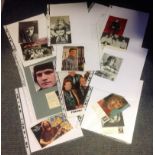 Music Collection 18 assorted signed photos and signature pieces some legendary names such as Cliff