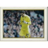 Hugo Lloris signed 12 x 8 signed photo, framed. Lloris is one of the most capped French players with