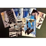 World War Two collection 6 assorted commemorative unsigned photos subjects include 617, Squadron,