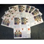 Royal Air Forces Escaping Society FDC collection 12 signed covers some rarer Tribute to the