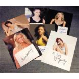 Film Collection 6 signed 6x4 white cards all accompanied with a 10x8 colour photo signatures include