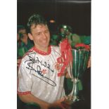 BRYAN ROBSON signed Manchester United Cup Winners Cup 8x12 Photo. We combine postage on multiple
