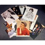 Entertainment collection 15 signed photos and signature piece names include Amanda Donahoe, Anne