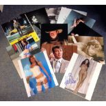 Entertainment collection 10 assorted signed photos good signatures includes Eric Roberts, Kelly