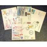 Aviation FDC collection 4 interesting signed flown covers signatures include Toon Ghose, Lt Charles,