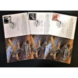 World War II FDC collection 3 covers 60th Anniversary of the Battle of Hamburg individually signed