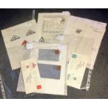 Postage collection 7 items includes vintage envelopes PM Dundee MY 30 64 and Edinburgh MY 30 62 ,