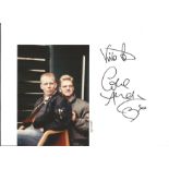 ERASURE signed Page by Andy Bell & Vince Clarke with Photo. We combine postage on multiple winning