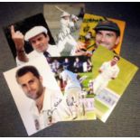 Cricket Collection 6 signed 12x8 colour photos names include Simon Katich, Ish Sodhi, Colin de
