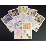 Aviation FDC collection includes 7 flown covers such as 40th Anniversary of V E Day world records