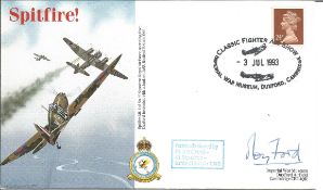 Flt. /Lt. Roy. C. Ford (No. 41 Sqn. ) signed Spitfire. Cover illustrates a Spitfire of No. 19