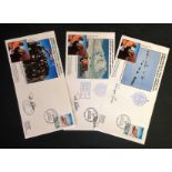 FDC Collection 3 covers commemorating Commonwealth Trans Antarctic Expedition 1955-58 30th
