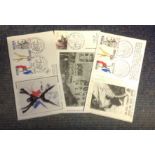 World War II FDC collection 3 rare covers Retour a La Liberte, L'Auvergne Liberee and Paix