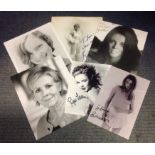 Film Collection 6 assorted signed black and white photos signatures include Gretchen Wyler, Joan