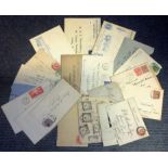 Vintage post collection dating back to before Queen Elizabeth II 27 items includes 1 vintage uniform