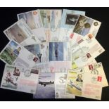 Aviation FDC collection 14 flown covers subjects include 50th Anniversary of the First Flight from