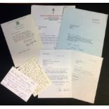 Letter collection Includes 7 ALS and TLS some well-known names such as Tom Conti, Norman St John
