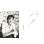 AL MARTINO (1927-2009) Singer signed Page with Photo. We combine postage on multiple winning lots