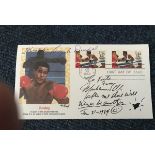 Muhammad Ali and Angelo Dundee signed Boxing FDC PM Jul 28, 1983.