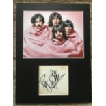 Roger Waters Pink Floyd autograph mounted with 10 x 8 inch colour photo to an overall size 16 x 12