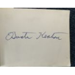 Buster Keaton vintage autograph album page taken from 1950s album from former Heathrow worker.