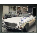 Roger Moore as The Saint signed 16 x 12 inch colour photo.