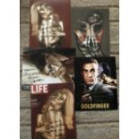 James Bond Goldfinger Collection. Five 10 x 8 inch colour photos signed by Shirley Eaton.