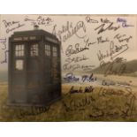Doctor Who 14x11 photo signed by THIRTY actors who have appeared in the series, including Tom Baker