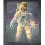 Apollo astronaut Alan Bean signed 14 x 12 inch limited edition print.