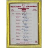Cricket West Indies Cricket Tour 1988 vintage multi signed team sheet legendary names include