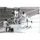 Olympics Miklos Nemeth signed 6x4 black and white photo of the Gold Medallist in the Javelin event