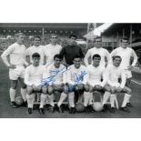 Autographed CHELSEA 12 x 8 photo - B/W, depicting players posing for a team photo prior to a 2-2