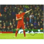 Football Adam Lallana signed 10x8 colour photo pictured while playing for Liverpool. Good