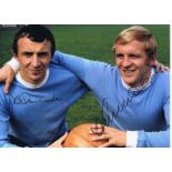 Autographed MANCHESTER CITY 16 x 12 photo - Col, depicting Manchester City's MIKE SUMMERBEE and