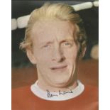 Football Manchester United legend Denis Law signed 10x8 colour photo. Denis Law CBE (born 24