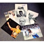 Sport Icon collection 6 signed assorted photos from some legendary names such as Geoff Capes,