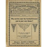 Football Vintage Programme Fulham v Chelsea very rare 1913. Last page is may be missing and