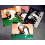 Snooker collection 4, 12x8 signed colour photos includes Willie Thorne, John Virgo, Terry