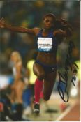 Olympics Caterine Ibarguen signed 6x4 colour photo of the Gold and Silver Medallist in the triple