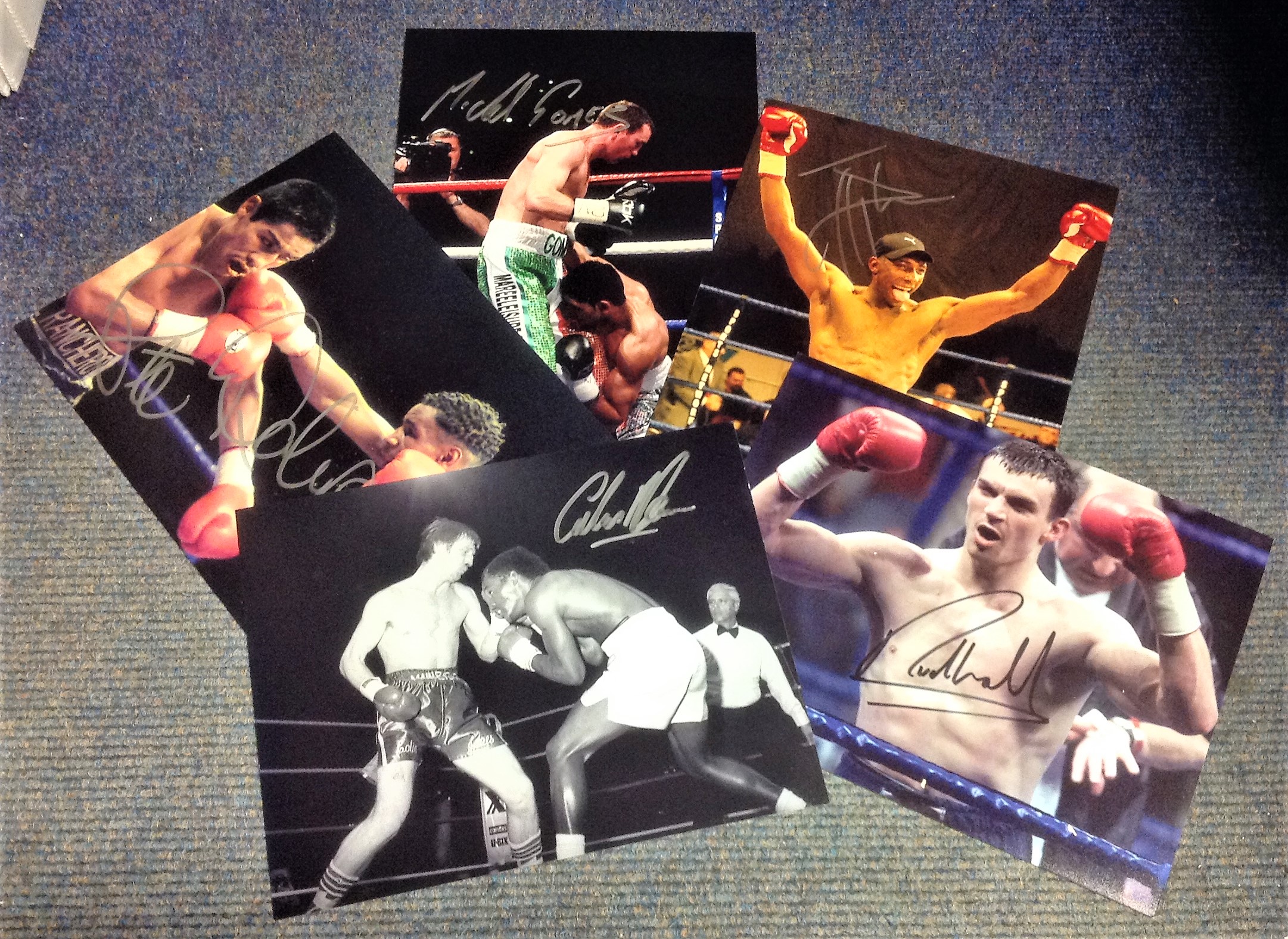 Boxing Collection 5 signed assorted photos from some legendary names of the British ring includes