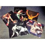 Boxing Collection 5 signed assorted photos from some legendary names of the British ring includes