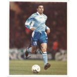 GUS POYET signed Uruguay 8x10 Press Photo. Good condition Est.