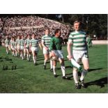 Football Celtic Lisbon Lions signed 16x12 colour photo signatures include Jim Craig and Willie