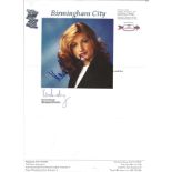 KARREN BRADY signed Photo with Letter from Birmingham City. Good condition Est.