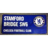 Football Timo Werner signed Stamford Bridge SW6 Chelsea Football Club Commemorative Road Sign.