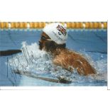 Olympics David Wilkie signed 6x4 colour photo of the Gold and Silver Medallist in the Swimming